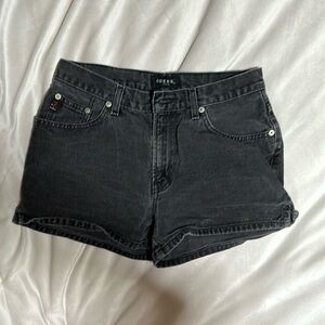 Guess Black Jeans Shorts